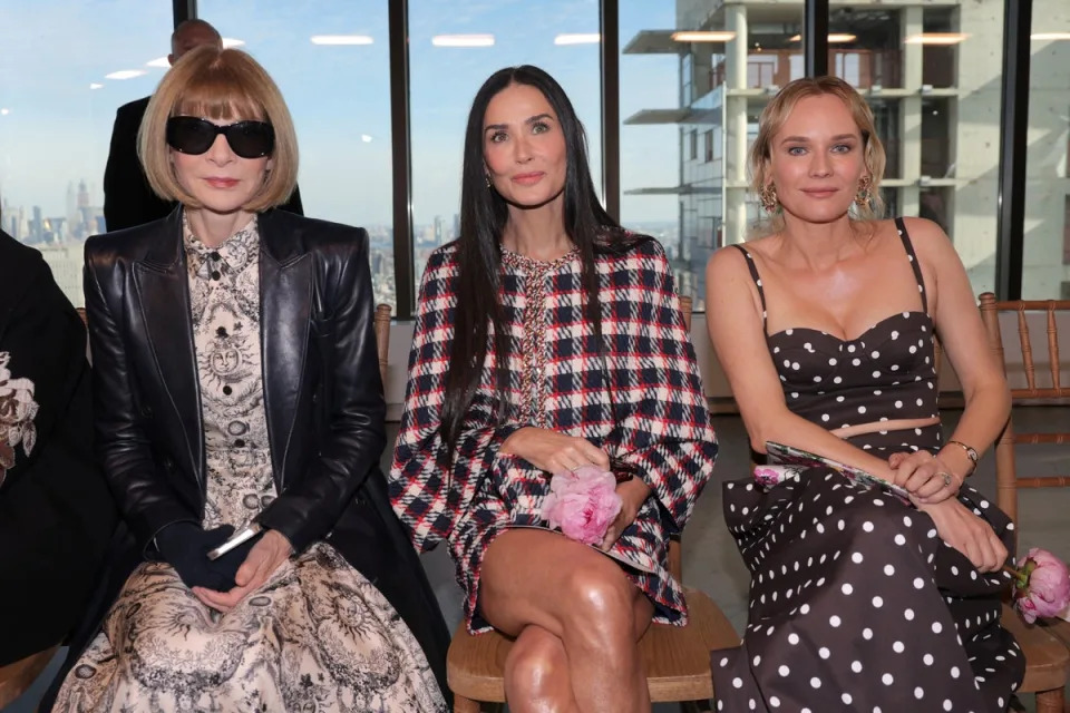 Anna Wintour, Demi Moore and Diane Kruger at Carolina Herrera (Reuters)