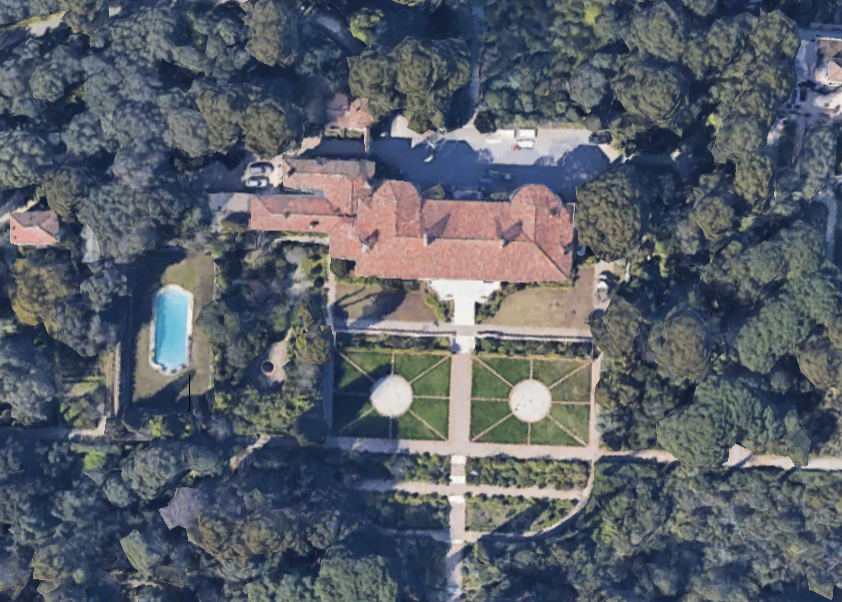 Le château de lal Garoupe (vu du ciel) a été racheté par un Ukrainien 65 millions d’euros.