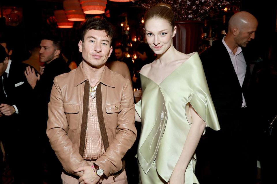 <p>Matt Winkelmeyer/Getty Images</p> Barry Keoghan and Hunter Schafer