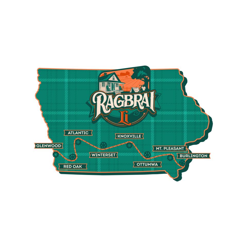 RAGBRAI route map