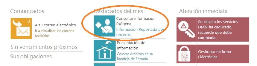 Información exógena en la declaración de renta sugerida en Colombia