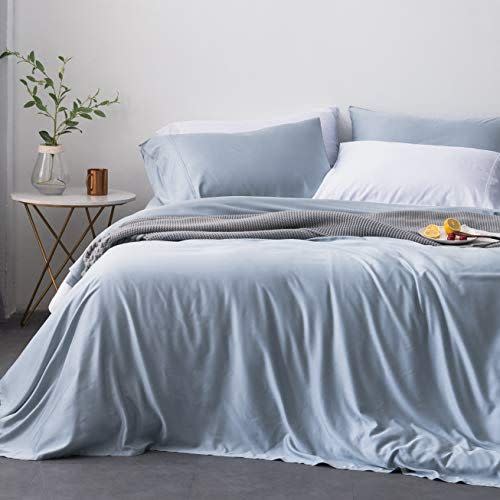 <p><strong>Oasis Fine Linens</strong></p><p>amazon.com</p><p><strong>$98.49</strong></p><p><a href="https://www.amazon.com/dp/B01ELU1KRG?tag=syn-yahoo-20&ascsubtag=%5Bartid%7C10049.g.30320865%5Bsrc%7Cyahoo-us" rel="nofollow noopener" target="_blank" data-ylk="slk:Shop Now;elm:context_link;itc:0;sec:content-canvas" class="link ">Shop Now</a></p><p>Reviewers swear these moisture-wicking sheets will make you sleep sweat-free like a lil bb.</p><ul><li><strong>Material: </strong>Polyester, bamboo rayon</li><li><strong>Weave: </strong>Not listed</li><li><strong>Thread Count: </strong>1000<strong><br></strong></li><li><strong>Certifications: </strong>Not listed<strong><br></strong></li><li><strong>Sizes: </strong>Full, Queen, King, Cal King<strong><br></strong></li><li><strong>Care: </strong>Hand wash<strong><br></strong></li></ul>