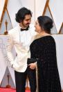 <p>We can’t help but swoon at the way “Lion” actor Dev Patel looks at his mom Anita! So cute. </p>