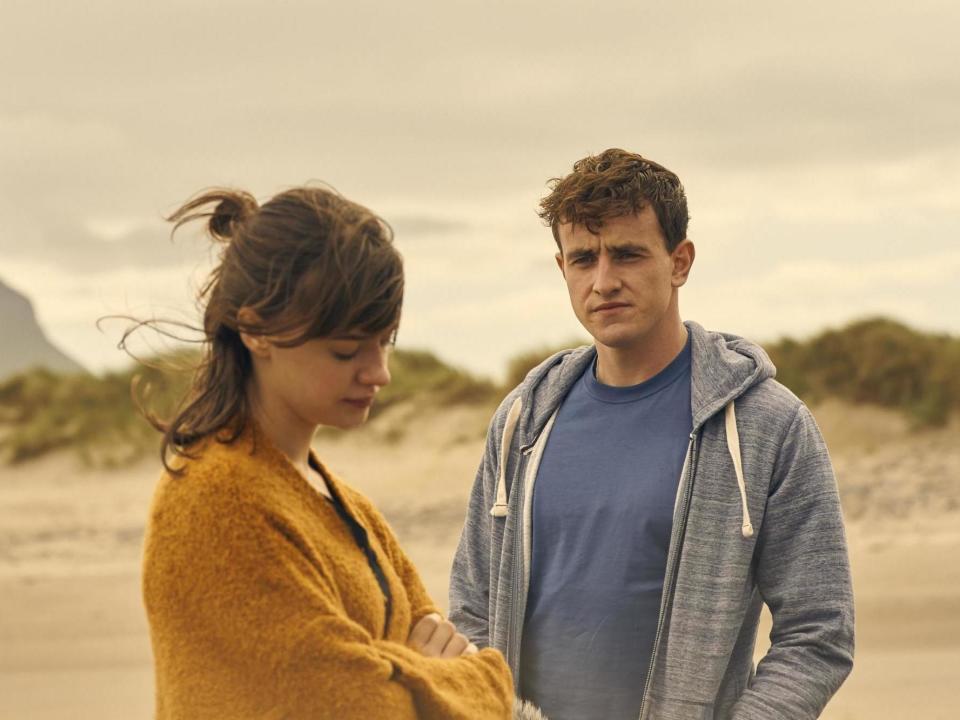 Daisy Edgar-Jones and Paul Mescal as Marianne and Connell in Sally Rooney adaptation 'Normal People': BBC