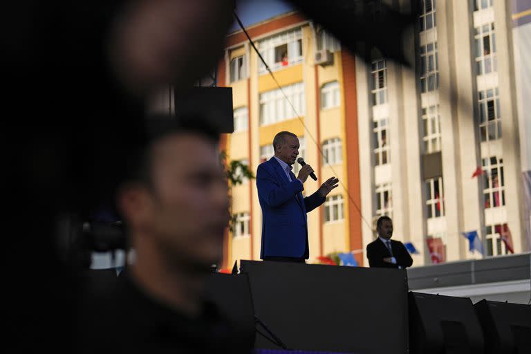 Erdogan habla durante un acto en Estambul
