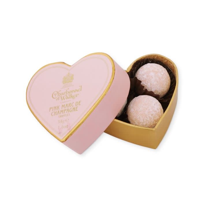 6) Charbonnel et Walker Mini Pink Heart Truffle Box