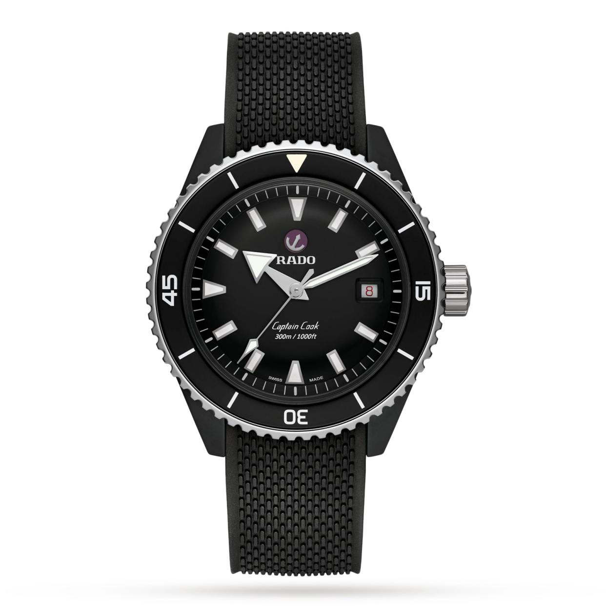 <p><a href="https://go.redirectingat.com?id=74968X1596630&url=https%3A%2F%2Fwww.watchesofswitzerland.com%2FRado-Captain-Cook-High%2BTech-Ceramic-Diver-R32129158%2Fp%2F17680807&sref=https%3A%2F%2Fwww.menshealth.com%2Fstyle%2Fg43101341%2Fblack-watches-for-men%2F" rel="nofollow noopener" target="_blank" data-ylk="slk:Shop Now;elm:context_link;itc:0;sec:content-canvas" class="link rapid-noclick-resp">Shop Now</a></p><p>Captain Cook High-Tech Ceramic Diver</p><p>watchesofswitzerland.com</p><p>$3350.00</p>