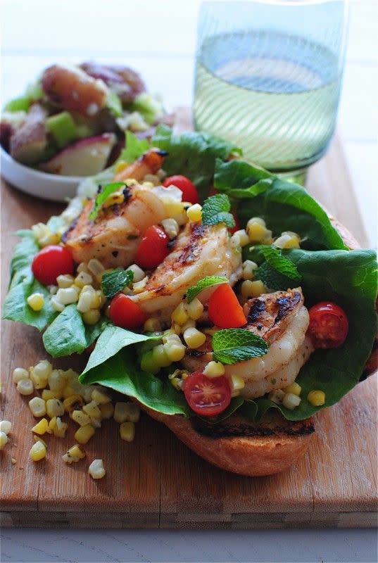 Summer Creole Shrimp Rolls