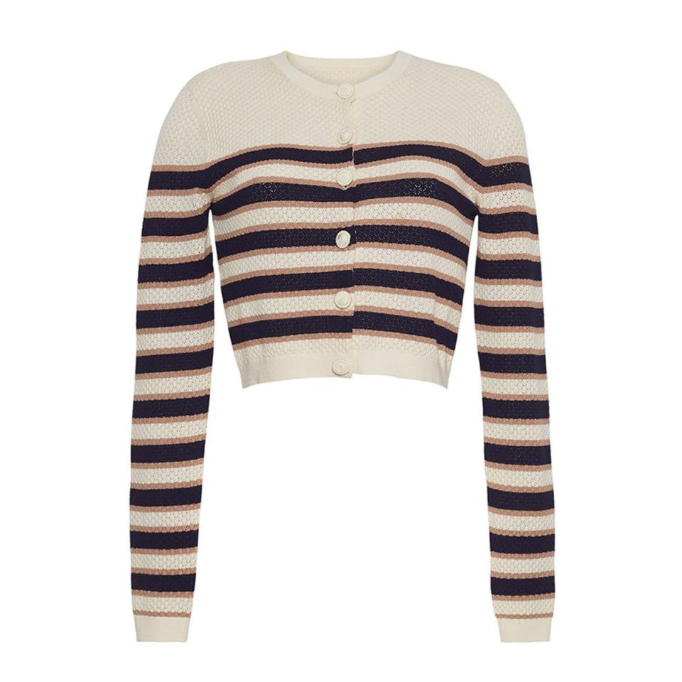 <p><a href="https://go.redirectingat.com?id=74968X1596630&url=https%3A%2F%2Fcaracaranyc.com%2Fproducts%2Ftallulah-cardigan-caramel-stripe&sref=https%3A%2F%2Fwww.townandcountrymag.com%2Fstyle%2Ffashion-trends%2Fg44302845%2Fthe-weekly-covet-june-30-2023%2F" rel="nofollow noopener" target="_blank" data-ylk="slk:Shop Now;elm:context_link;itc:0;sec:content-canvas" class="link ">Shop Now</a></p><p>Tallulah Cardigan</p><p>$295.00</p><p>caracaranyc.com</p>