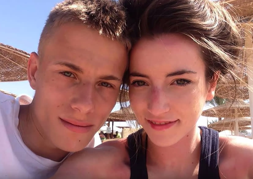 Alex Skeel and Jordan Worth began dating when they were 16 years old. Source: ITV