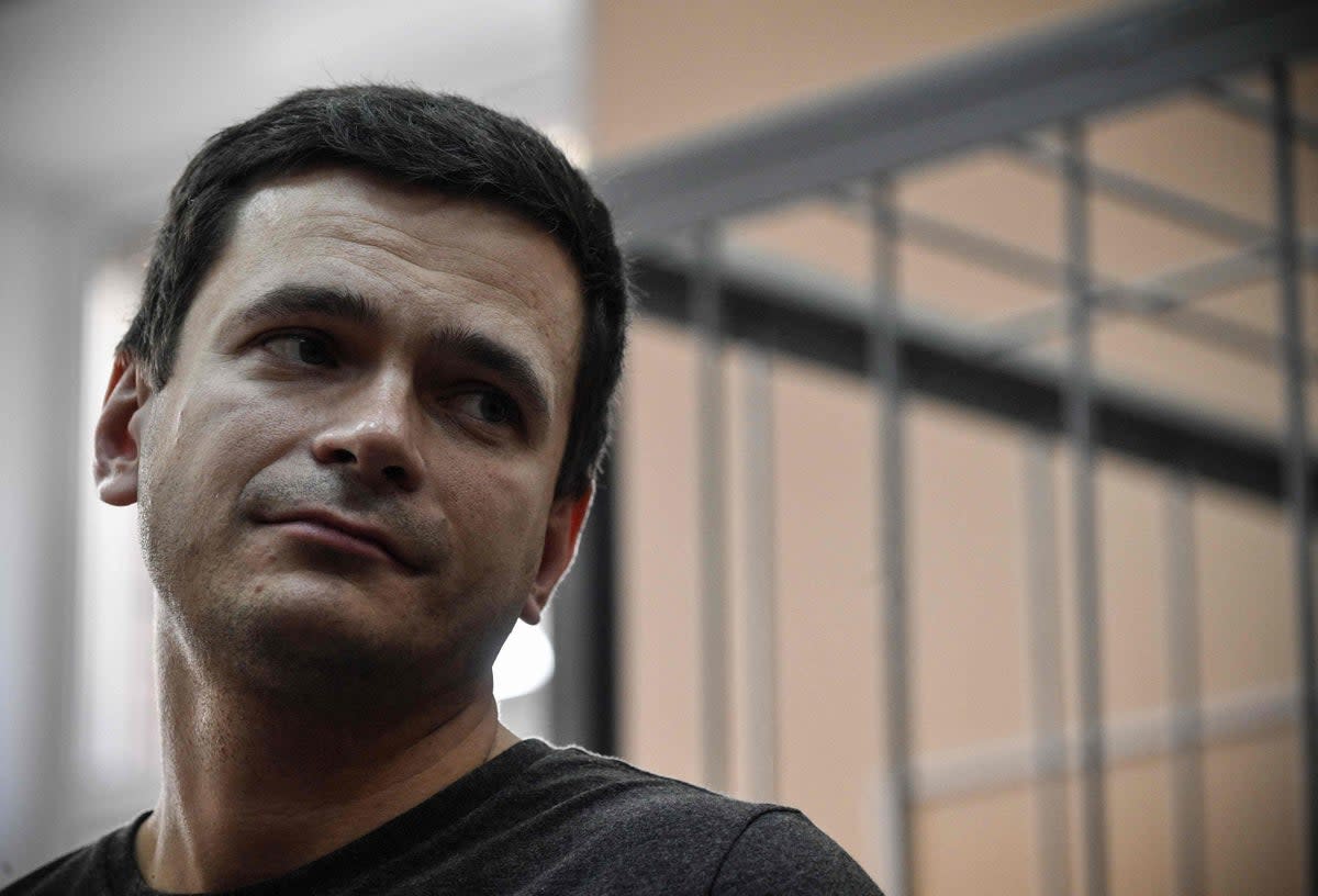 File photo of Ilya Yashin  (AFP via Getty Images)