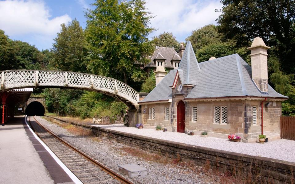 Platform at Cromford Station