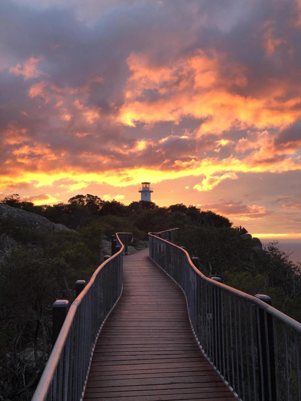 Sunrise from the Cape Tourville lighthouse