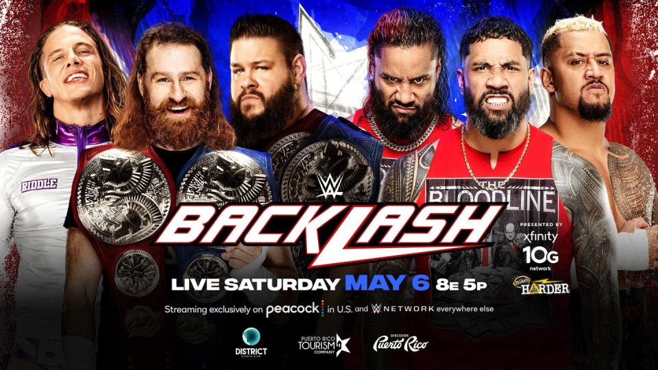 wwe backlash 2023 matt riddle sami zayn and kevin owens vs the bloodline