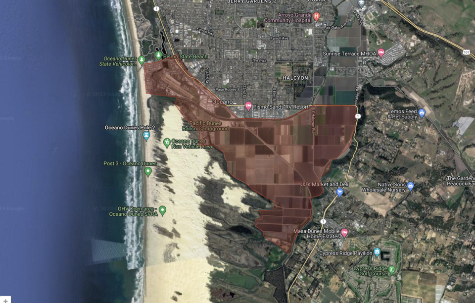 An evacuation order was put in place for residents south of the Arroyo Grande Creek Levee and near the Oceano Lagoon on March 14, 2023. ReadySLO.org