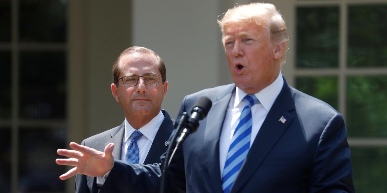 Donald Trump Alex Azar