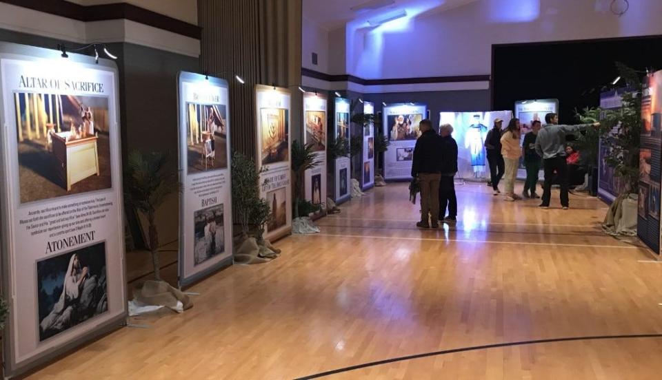 A series of displays inside the church provides explanations and insights into the Tabernacle that Moses took on his 40-year search for the Promised Land.