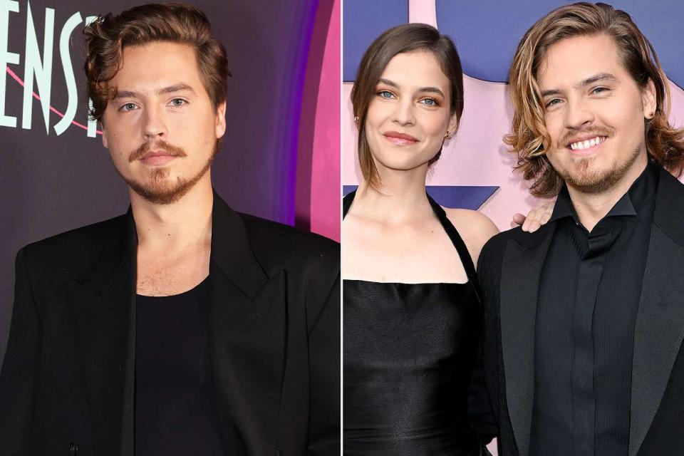 <p>Eric Charbonneau/Getty; Gilbert Flores/Variety via Getty</p> Cole Sprouse (L), Dylan Sprouse and Barbara Palvin (R)