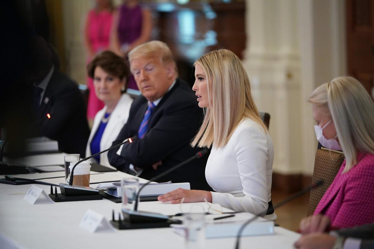 Ivanka Trump launches a new jobs initiative at the White House (AFP via Getty Images)