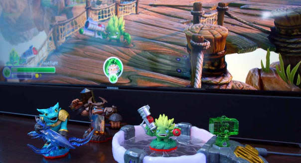 <b class="credit">John Minchillo/Invision for Activision/AP</b>Starting this fall, toys will interact with Activision's "Skylander" game.