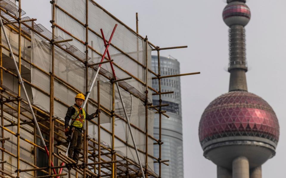 Construction work in Shanghai