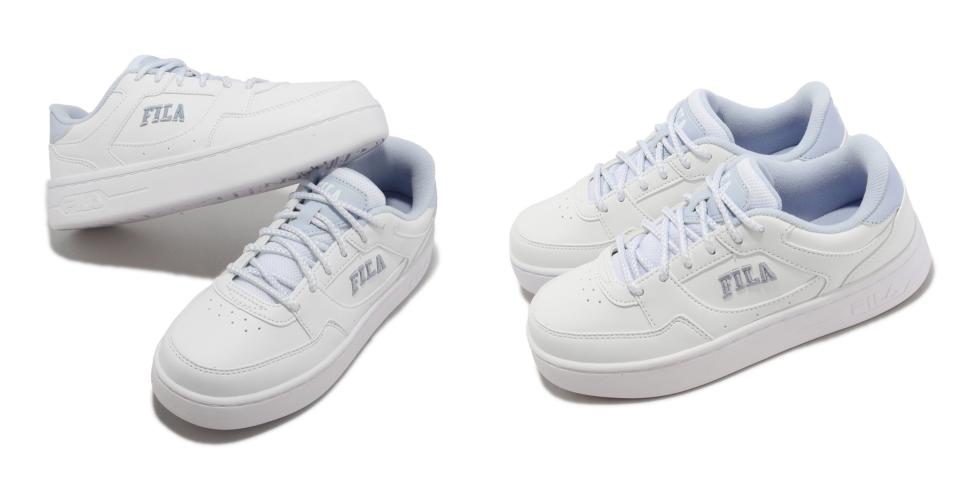 小白鞋推薦：Fila Court Trend 小白鞋，NT$2,166。Fila時髦小白鞋真的好白搭，刺繡LOGO造型精緻滿分，中底以微增厚設計搭配低筒鞋身圖片來源：Yahoo奇摩購物中心