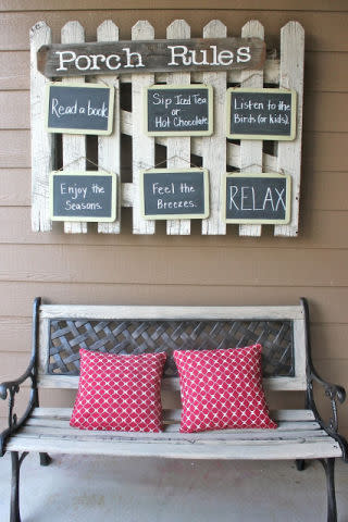 Install "Porch Rules"