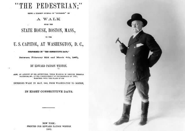 <p>Public Domain</p> Edward Payson Weston, the Father of Modern Pedestrianism, 1909