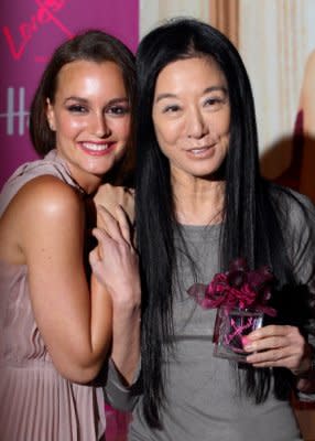 Vera Wang poses with her latest muse, Leighton Meester. Photo by Getty Images