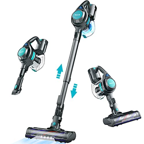 Cordless Stick Vacuum Cleaner, Voweek Lightweight Handheld Vac Powerful Suction for Hard Floor…