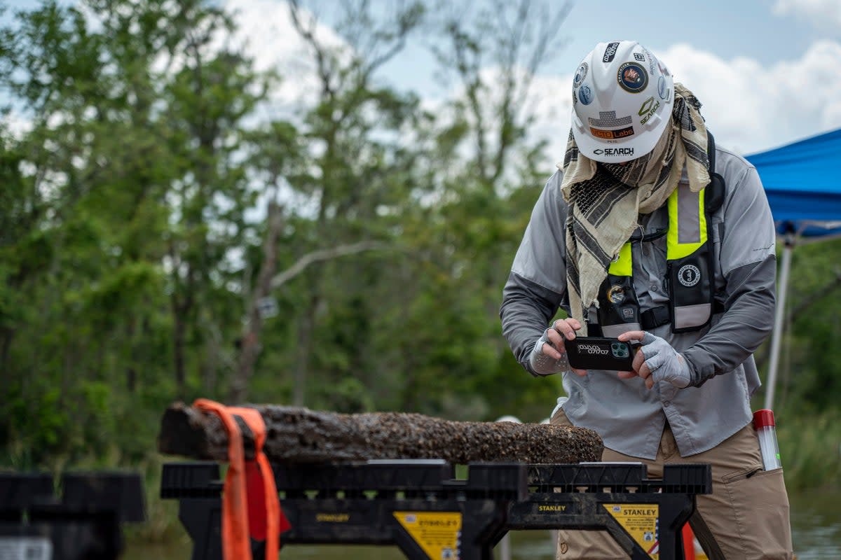 Some residents have expressed an interest in excavating the ship and turning it into a museum that could bring much needed revenue to the Africatown community in Alabama. (Daniel Fiore/Alabama Historical Commission via AP)