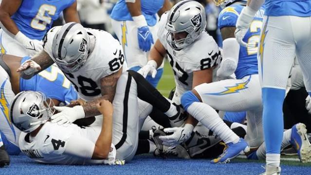 Raiders' Jerry Tillery ejected after hit on Chargers star Justin Herbert