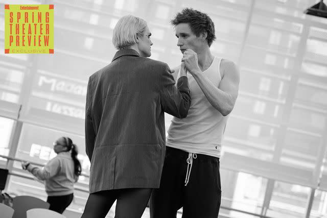 <p>Jenny Anderson for Cabaret at the Kit Kat Club</p> Gayle Rankin and Eddie Redmayne rehearse for 'Cabaret'