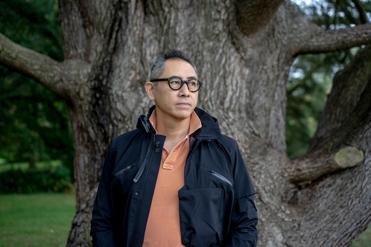 Desmond Shum in Oxford, England, Sept. 12, 2021. (Andrew Testa/The New York Times)