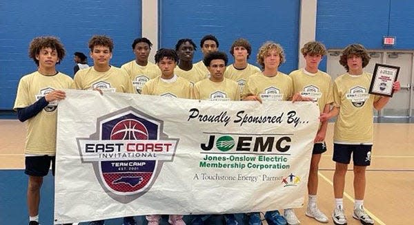 Swansboro won one of the consolation tournament titles at the East Coast Invitational Team Camp.