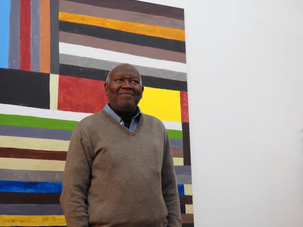 Kwami, pictured in 2019, described his work as more schematic than abstract  (Modern Painters, New Decorators)