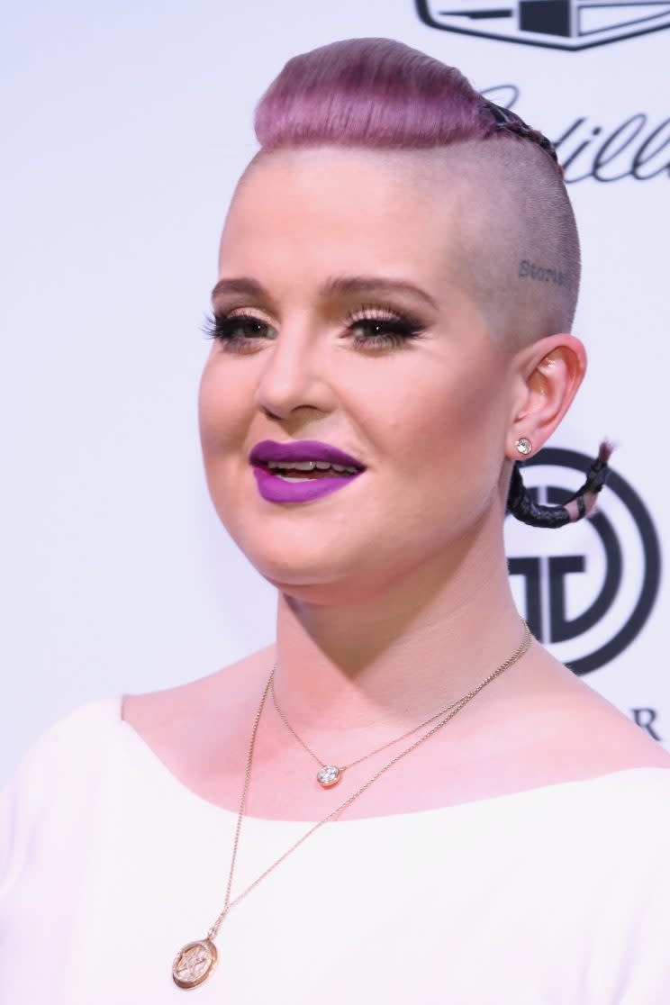 Kelly Osbourne sported a rainbow hair color treatment for the pride parade