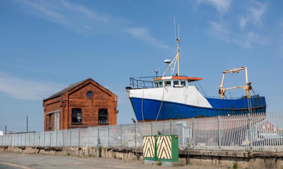 Grimsby docks.