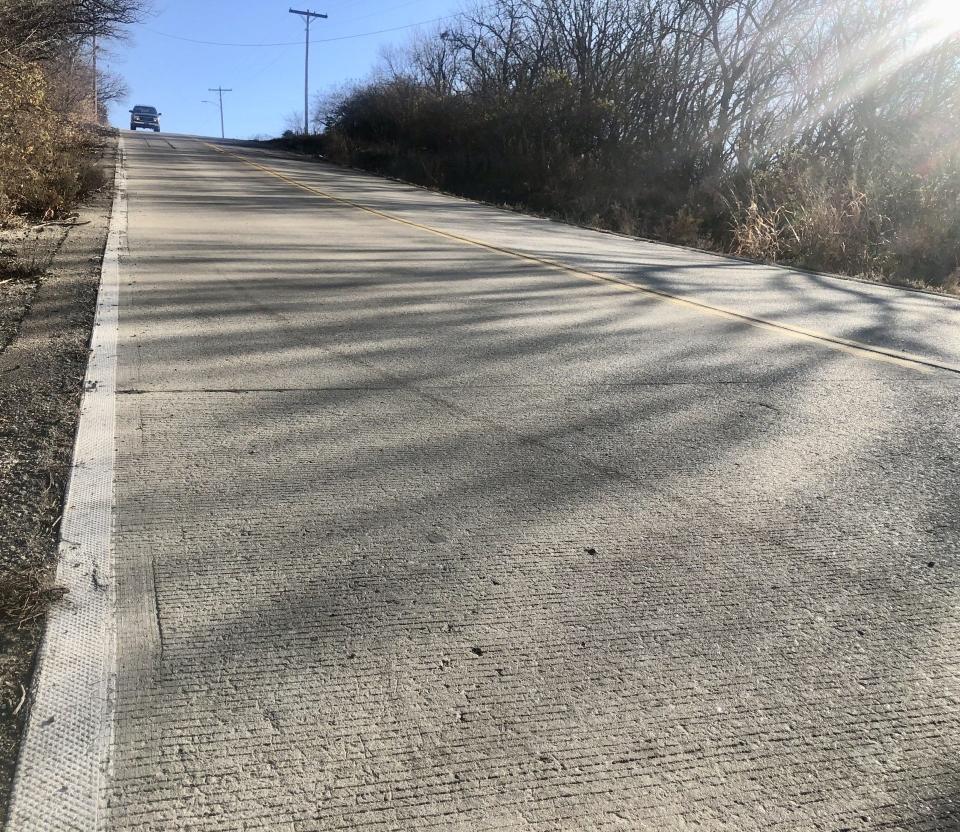 This photo was taken looking eastward up Baker's Hill, just east of S.E. 21st and Wittenberg Road.