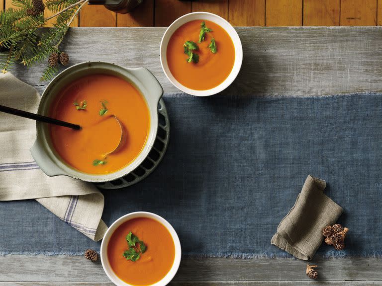 7) Curried Carrot-Lentil Soup