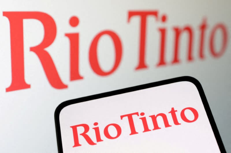 FILE PHOTO: FILE PHOTO: Illustration shows Rio Tinto logo