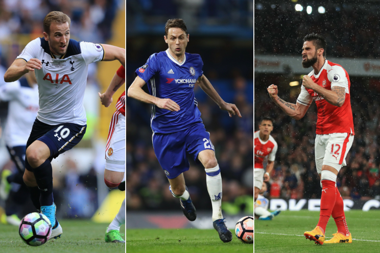 Transfer targets: Harry Kane, Nemanja Matic and Olivier Giroud could all be on the move