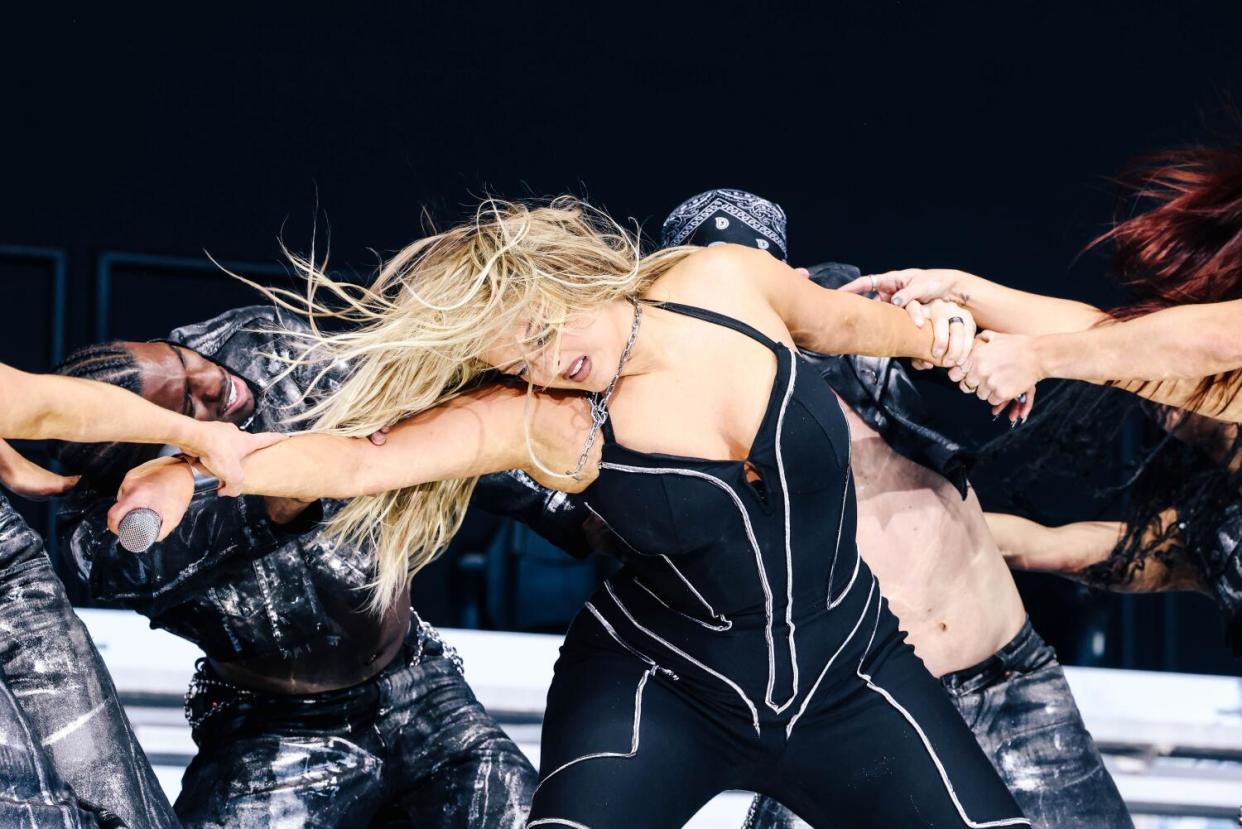 Bebe Rexha performs at the Coachella Valley Music and Arts Festival.