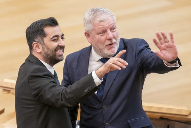 Humza Yousaf and Angus Robertson