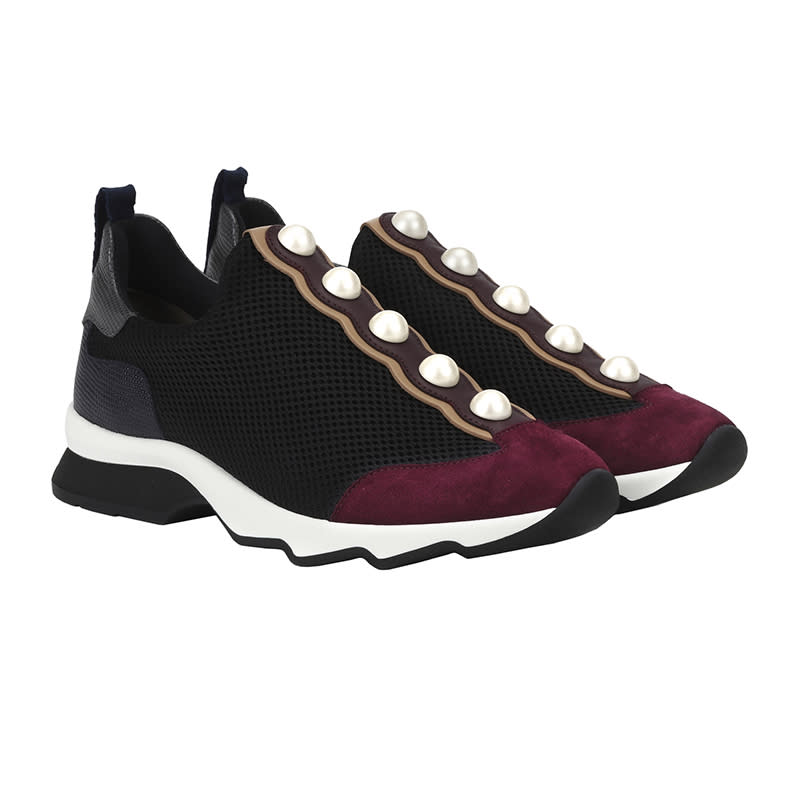 <a rel="nofollow noopener" href="https://rstyle.me/n/cxfbqcchdw%20" target="_blank" data-ylk="slk:Leather-Trimmed Mesh Sneakers, Fendi, $700;elm:context_link;itc:0;sec:content-canvas" class="link ">Leather-Trimmed Mesh Sneakers, Fendi, $700</a>