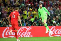 England penalty shootout heroes Jordan Pickford and Eric Dier react after dramatic World Cup win vs Colombia
