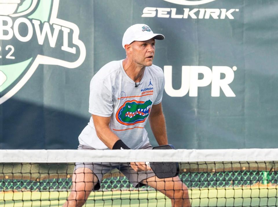 Former Gator great Danny Wuerffel draws comparisons between playing quarterback and pickleball, in terms of strategy and quick decision-making.