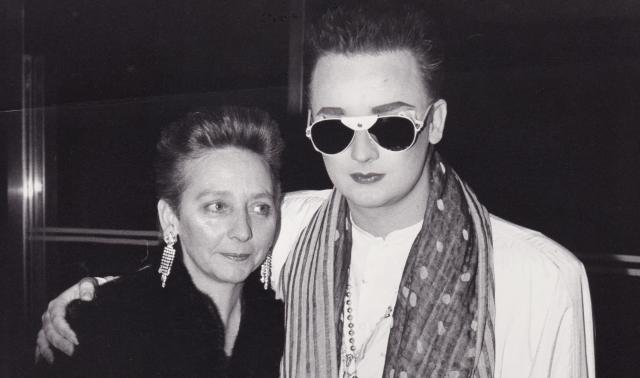 Boy George and his mother Dinah in 1985. (Getty Images)