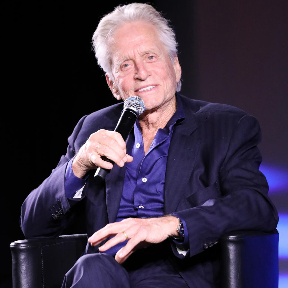 <p><a href="https://people.com/tag/michael-douglas/" rel="nofollow noopener" target="_blank" data-ylk="slk:Michael Douglas;elm:context_link;itc:0" class="link ">Michael Douglas</a> addresses the audience during the Rendezvous with Michael Douglas event at the Cannes Film Festival in France on May 17.</p>