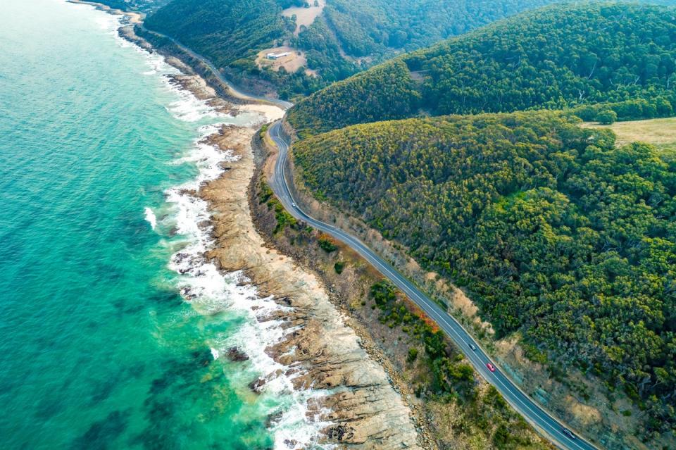 Winding 150 miles from Torquay to Allansford, the Great Ocean Road hits most of Victoria’s highlights (Getty Images/iStockphoto)